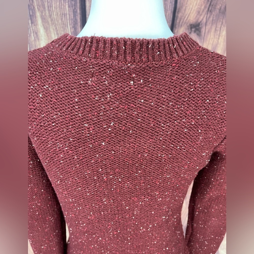 Hollister cotton wool blend long sleeve crew neck sweater women’s size S - Picture 6 of 16